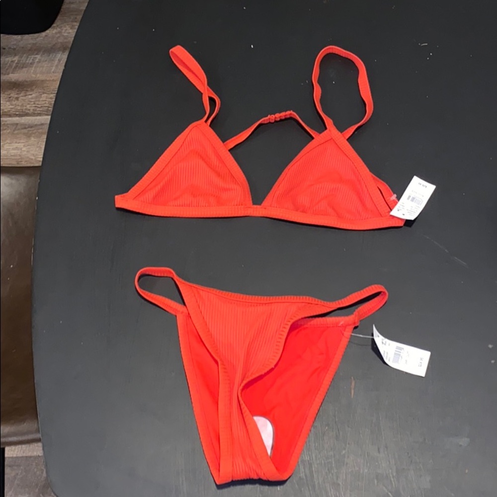 Brand new orange suit from pacsun.